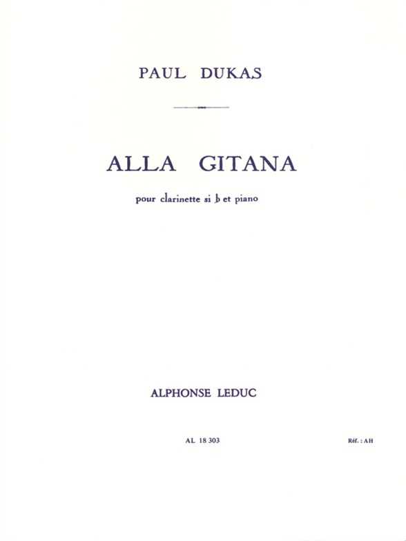 Alla Gitana pour clarinette sib et piano