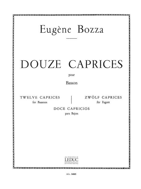 12 Caprices For Bassoon