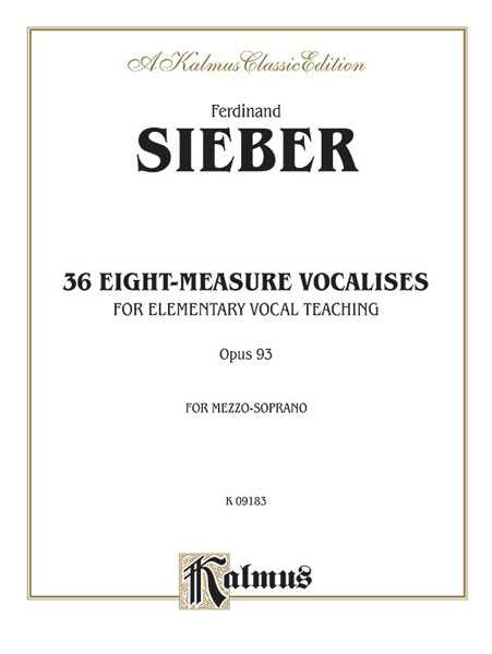 36 EIGHT-MEASURE VOCALISES FOR ELEMENTARY TEACHING