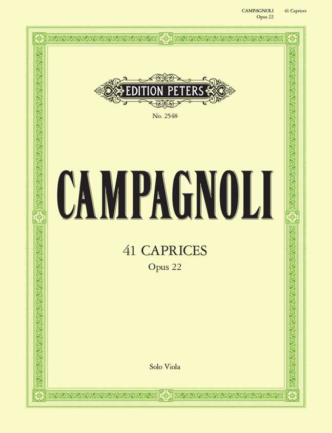 41 CAPRICES OP.22 FOR SOLO VIOLA