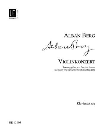 ALBAN BERG: VIOLIN CONCERTO FOR VIOLIN AND PIANO